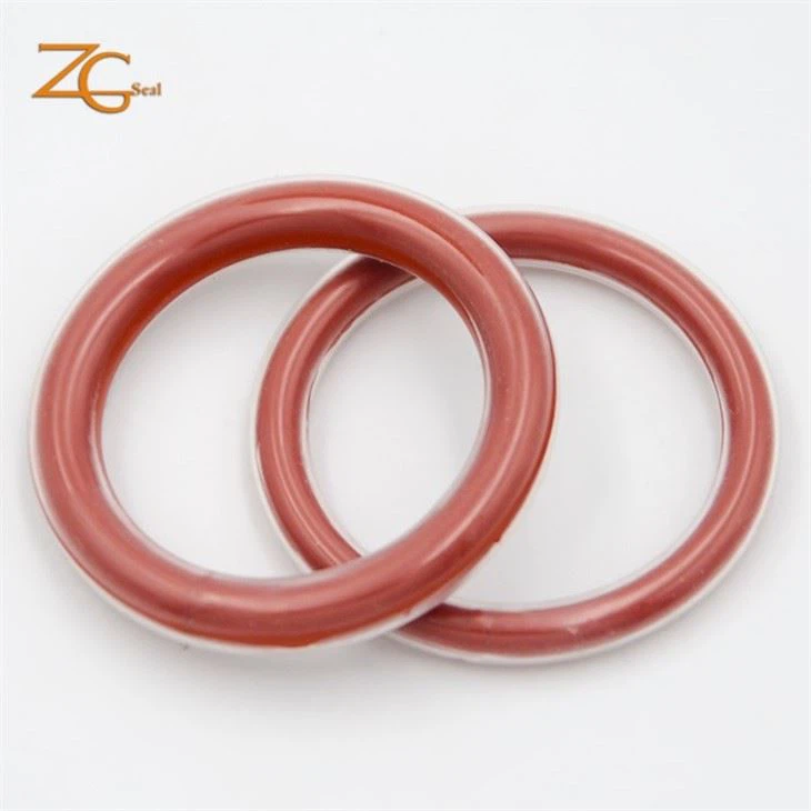 Small Red Color PTFE FEP Encapsulated Seal Ring